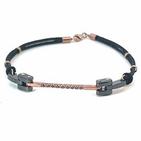 Bracciale Cianfrone Gioielli Uomo in Oro Diamante Black 0.05 Ct BROR-46-198 - BROR-46-198